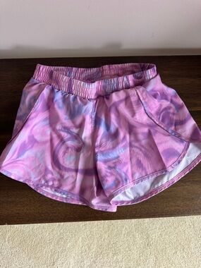 all in motion Pink & Lavender Marble Athletic Shorts